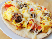 Flatbread Breakfast Pizza Recipe | Allrecipes image