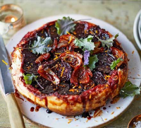 Beetroot & red onion tarte tatin recipe - BBC Good Food image