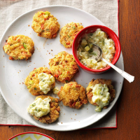 Air-Fryer Wasabi Crab Cakes Recipe: How to Make It image