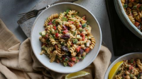 Dill Pasta Salad with a Tahini Dressing - Pick Up Limes image