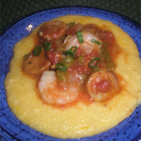 Cajun Shrimp with Cheese Grits Recipe | Allrecipes image
