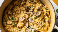 One-Pot Creamy Mushroom and Spinach Orzo | Kitchn image