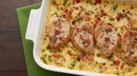 Pork Chops with Cheesy Scalloped Potatoes Recipe ... image