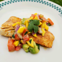 Healthy Fish Tacos with Mango Salsa Recipe | Allrecipes image