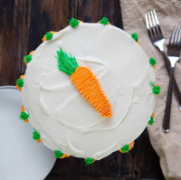 Easy Carrot Cake Recipe - i am baker image