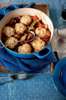 Beef stew with cheesy dumplings recipe | delicious. magazine image