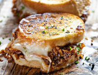 BBQ Chicken Grilled Cheese - i am baker image