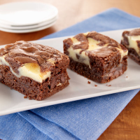 Double Fudge Cream Cheese Brownies Recipe - Land O'Lakes image