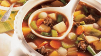Old-Fashioned Beef-Vegetable Soup Recipe - BettyCrocker.com image