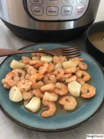 Instant Pot Frozen Shrimp - Recipe This image
