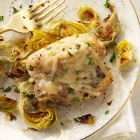 Broiled Chicken & Artichokes Recipe: How to Make It image