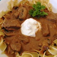 BEEF STROGANOFF WITH STEW MEAT RECIPES
