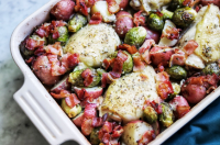 Ranch-Baked Chicken Thighs with Bacon, Brussels Sprouts ... image
