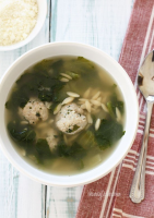 Escarole Soup with Turkey Meatballs (Italian ... - Skinnyta… image