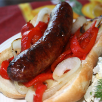 Festival-Style Grilled Italian Sausage Sandwiches Recipe ... image