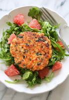Healthy Salmon Quinoa Burgers - Skinnytaste image