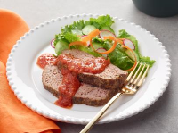 Meatloaf with Tomato Gravy Recipe | Food Network Kitche… image