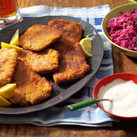 Pork Schnitzel with Dill Sauce Recipe: How to Make It image