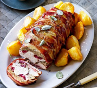 Roast turkey breast wrapped in bacon recipe | BBC Good Food image