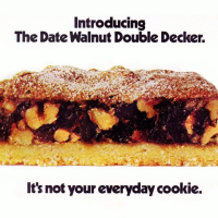 Date-walnut double decker bar cookie recipe (1972) - Click ... image
