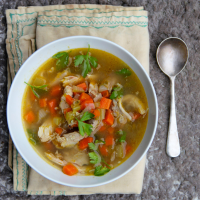 Slow-Cooker Turkey Soup Recipe - Ian Knauer | Food & W… image