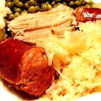 Pork Roast with Sauerkraut and Kielbasa Recipe | Allrecipes image