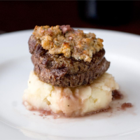 Blue Cheese Crusted Filet Mignon with Port Wine Sauce ... image