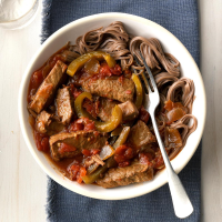 Slow-Cooked Pepper Steak Recipe: How to Make It image