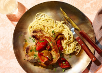 Pork Chops in Cherry-Pepper Sauce Recipe - NYT Cooking image