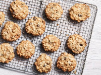 Oatmeal, Walnut and Raisin Cookies Recipe - Food Network image