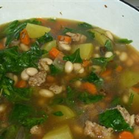 Savory Kale, Cannellini Bean, and Potato Soup | Allrecipes image