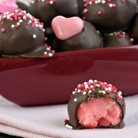 Chocolate Covered Cherry Truffles Recipe - Food Fanatic image