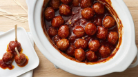 Slow-Cooker Honey-Garlic Meatballs Recipe - Pillsbury.c… image
