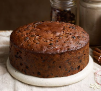 Buttered rum Christmas cake recipe | BBC Good Food image