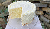 Almond Cream Cheese Layer Cake- So moist and flavorful ... image