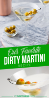 Dirty Martini Cocktail Recipe - MyBartender image