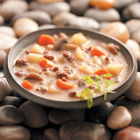 Easy Beef Barley Soup Recipe: How to Make It image