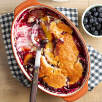 Peach Blueberry Cobbler Recipe: How to Make It image