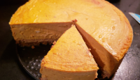 Keto Pumpkin Cheesecake with Almond Pecan Crust Recipe ... image