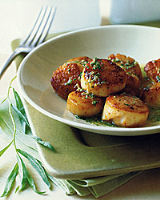 Scallops with Tarragon Butter Sauce Recipe - Food & Wine image