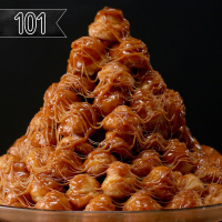How To Make A Croquembouche (Cream Puff Tower) Recipe by Tasty image