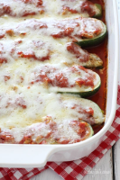 Sausage Stuffed Zucchini Boats - Zucchini Recipes image