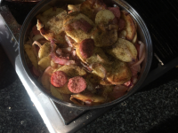 Fried Potatoes With Onion and Kielbasa Recipe - Food.com image
