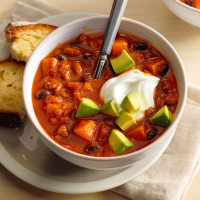Sweet potato chilli recipe | Jamie Oliver vegetarian recipes image