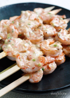 Bang Bang Grilled Shrimp Skewers - Skinnytaste image