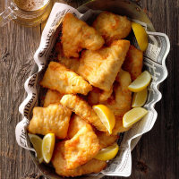 Lemon-Batter Fish Recipe: How to Make It - Taste of Home image