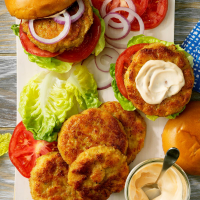 Shrimp Patty Sandwiches Recipe: How to Make It image