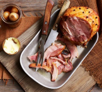 Slow-cooker ham with sticky ginger glaze - BBC Good Food image