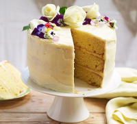 Lemon & elderflower celebration cake recipe - BBC Good Food image