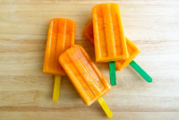 Coconut Carrot Ice Pops Recipe - Good Housekeeping image